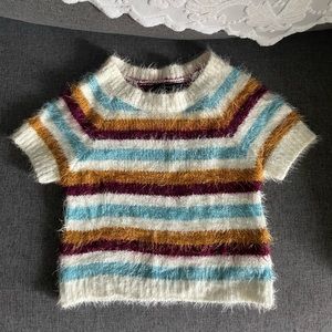 Warm sweater mini top